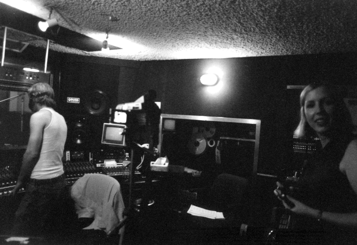 In the control room, Sorcerer Sound Recording Studio, NYC, David Amram Poetry JAM, Casey Cyr, Producer
